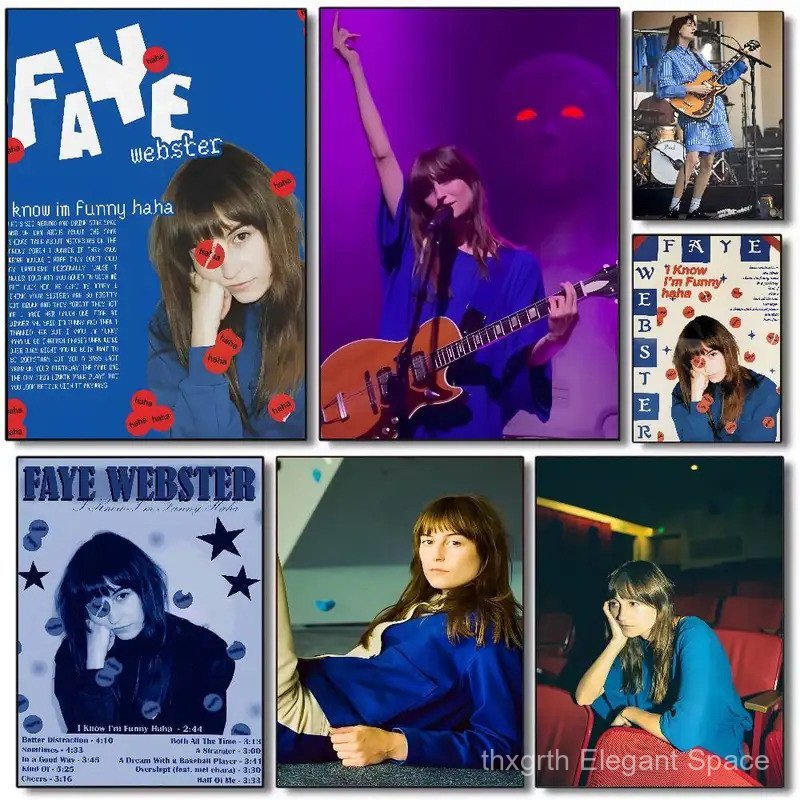 Faye Websterนักร้องร้อนFaye Websterโปสเตอร์HD Art Wallกันน้ําบ้านห้องนั่งเล่นห้องนอนบาร์ความงามตกแต่