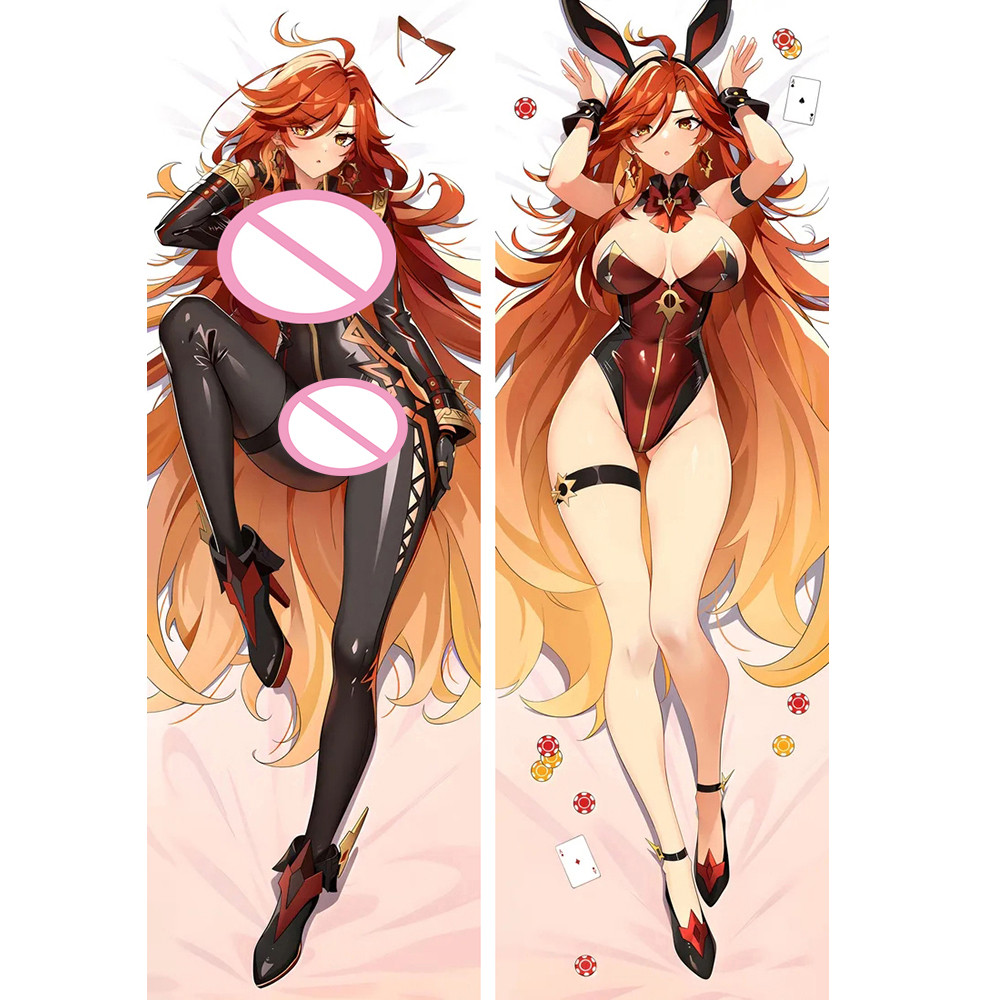 การ์ตูน Mavuika Dakimakura หมอนอะนิเมะสองด้านพิมพ์ Genshin Impact Mavuika หมอนคอสเพลย์ Props