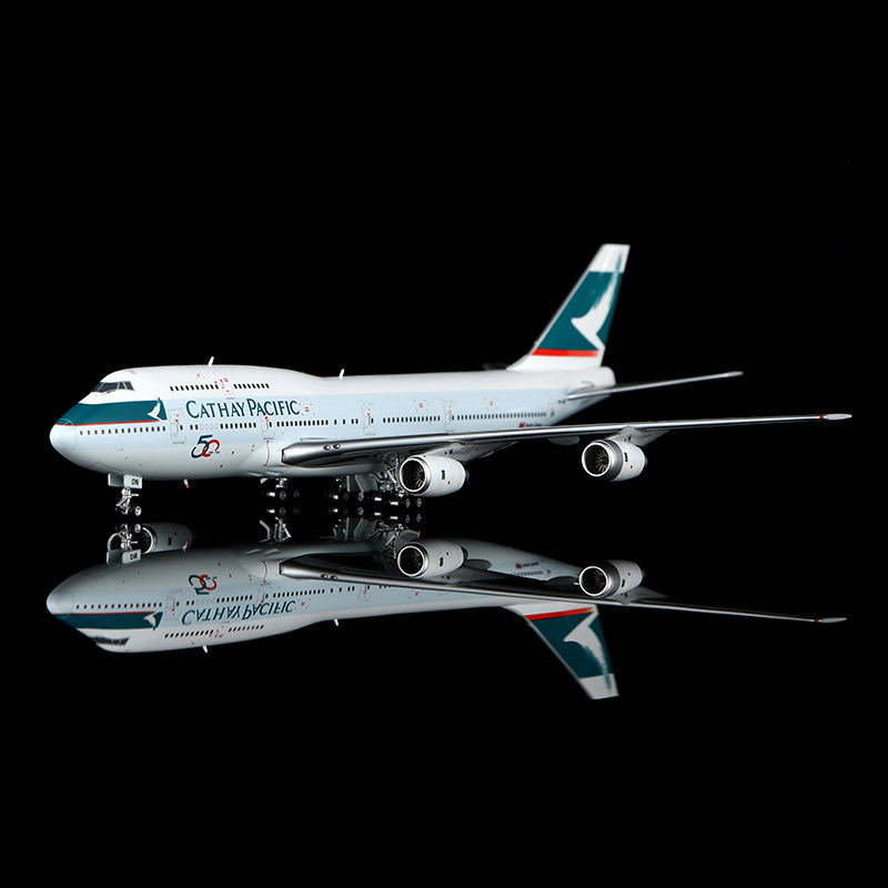 YY Wings Cathay Pacific Airlines Alloy Airliner รุ่น B747-300 VR-HON 1/400
