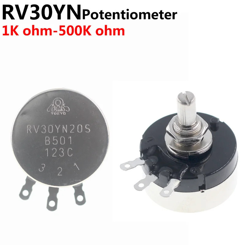 2PCS RV30 potentiometer RV30YN20S B102 B202 B502 B103 B203 B503 B104 B204 B504 B105 500R 1K 2K 5K 20