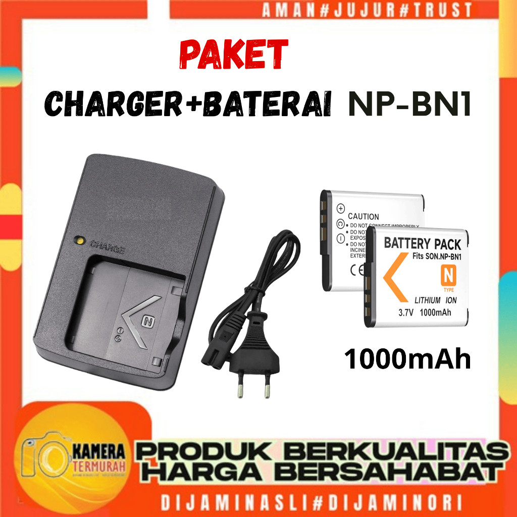 Battery OEM For Sony NP-BN1 / NP-BN for Sony DSC-W710 / W730 / W800 / W810 / W830 + Charger
