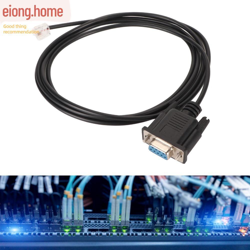 EIONG RS232 DB9Pin หญิง RJ11 RJ12, Plug and Play หญิง 6P6C LAN, ทนทาน Serial คอนโซลสายสําหรับ Leadsh