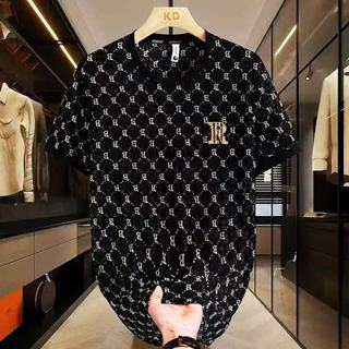 แขนสั้นเสื้อยืดผู้ชาย tshirt men เสื้อยืดผู้ชายแคสซวอล แบบหล…