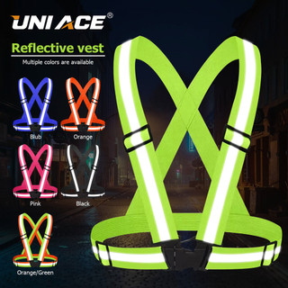 Garter Reflective Vest -High Visibility Safety Vest for Night Riding, Running&Motorcycle Adjustable