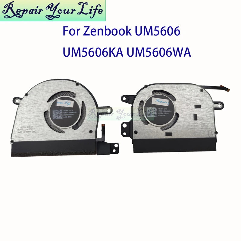 แล็ปท็อป Cooling CPU GPU พัดลมสําหรับ ASUS Zenbook S 16 UM5606 UM5606WA UM5606KA Cooler พัดลม 13NB13
