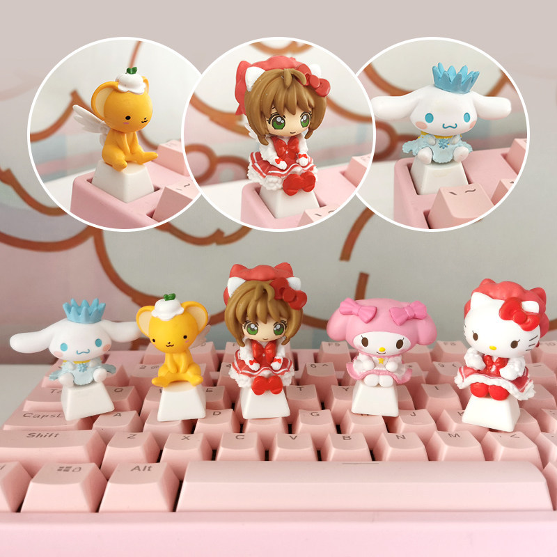✽Sakura Creative 3D Cinnamoroll & Hello Kitty Mechanical Keyboard✽