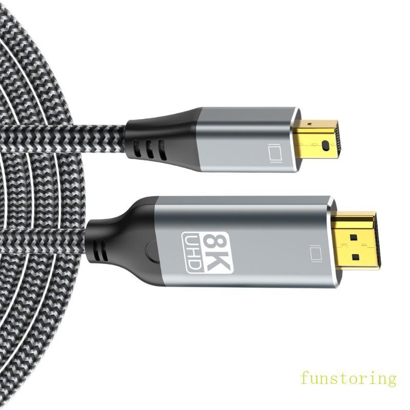 Mini  To HDTV2.1 Connection Cable 8K@60Hz 4K@120Hz For Laptop TV Monitor