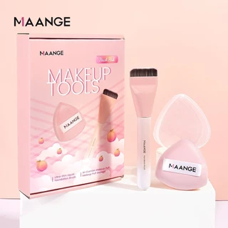 MAANGE แปรงทารองพื้น ความต้องการ รองพื้นพัฟแบบใช้คู่แบบเปียกและแห้งโดยเฉพาะแปรงเสริมความงามแบบแบน