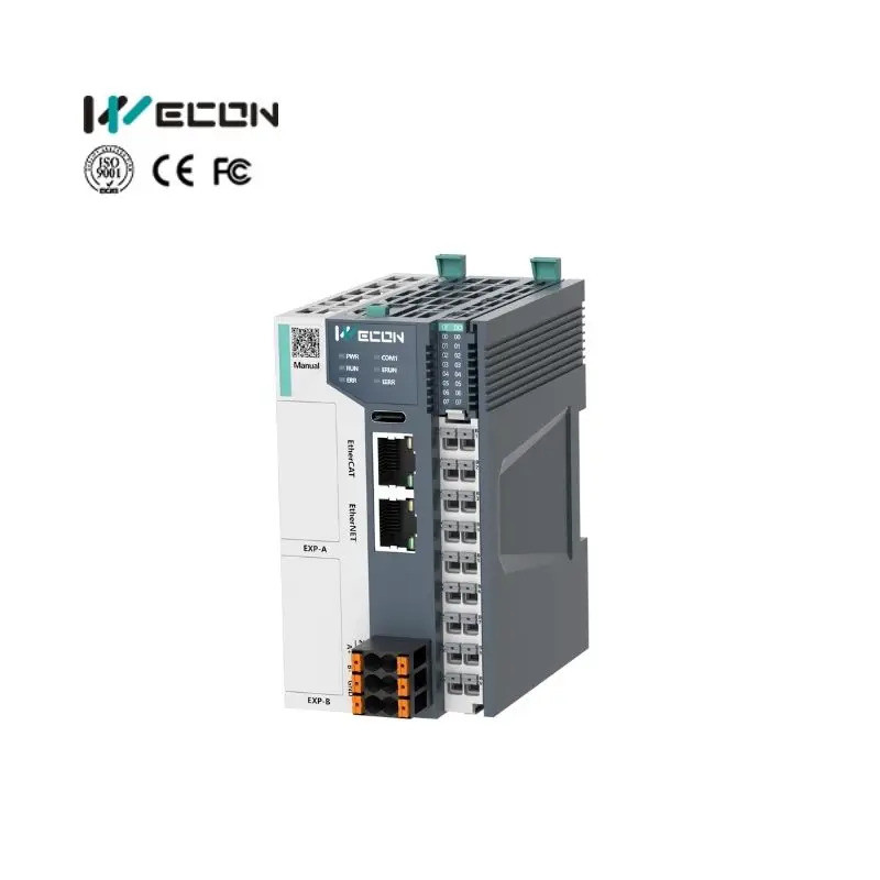 การ์ด Wecon EtherCAT ประเภท PLC A500 series A521-0808N-D 24VDC กําลังไฟ, เอาต์พุตทรานซิสเตอร์ความเร็