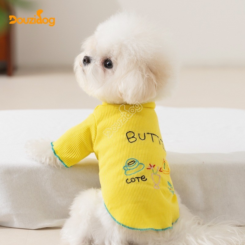 Douzidog เสื้อผ้าสุนัขฤดูร้อนบางสไตล์สองขาเสื้อผ้าออกนอกบ้านสุนัขขนาดเล็กขนาดกลางแมวทุ่มเท