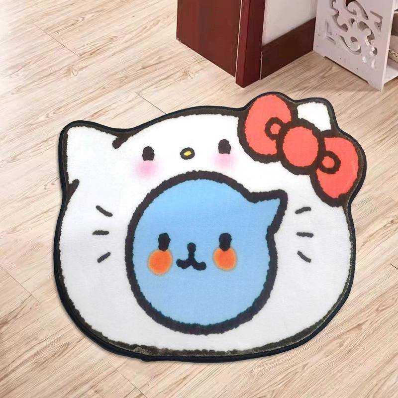 Bedroom Floor Mat Girl Living Room Bedroom Decoration Floor Mat Small Room Warm Layout Cashmere Kitt