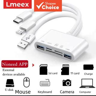 เครื่องอ่านการ์ด SD และ TF แบบ 5 in 1 พร้อม VGA, Type C, USB…