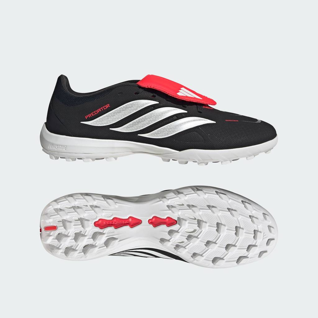 adidas ฟุตบอล รองเท้าฟุตบอลพร้อมลิ้นพับได้ PREDATOR LEAGUE Turf Unisex สีดำ JR5029