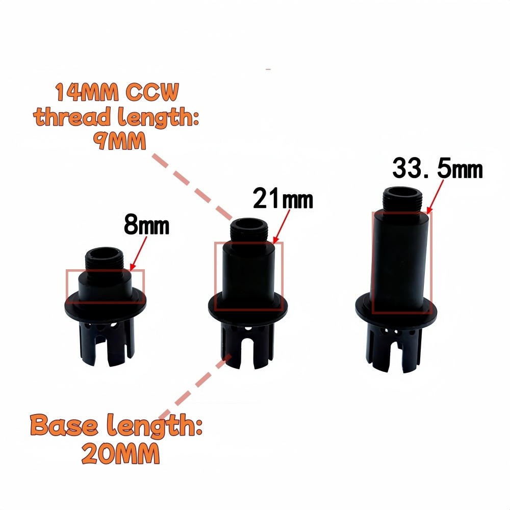 CNC 14MM CCW ฐานอินเทอร์เฟซฮาร์ดแวร์การเชื่อมต่อท่อด้านนอกสากล