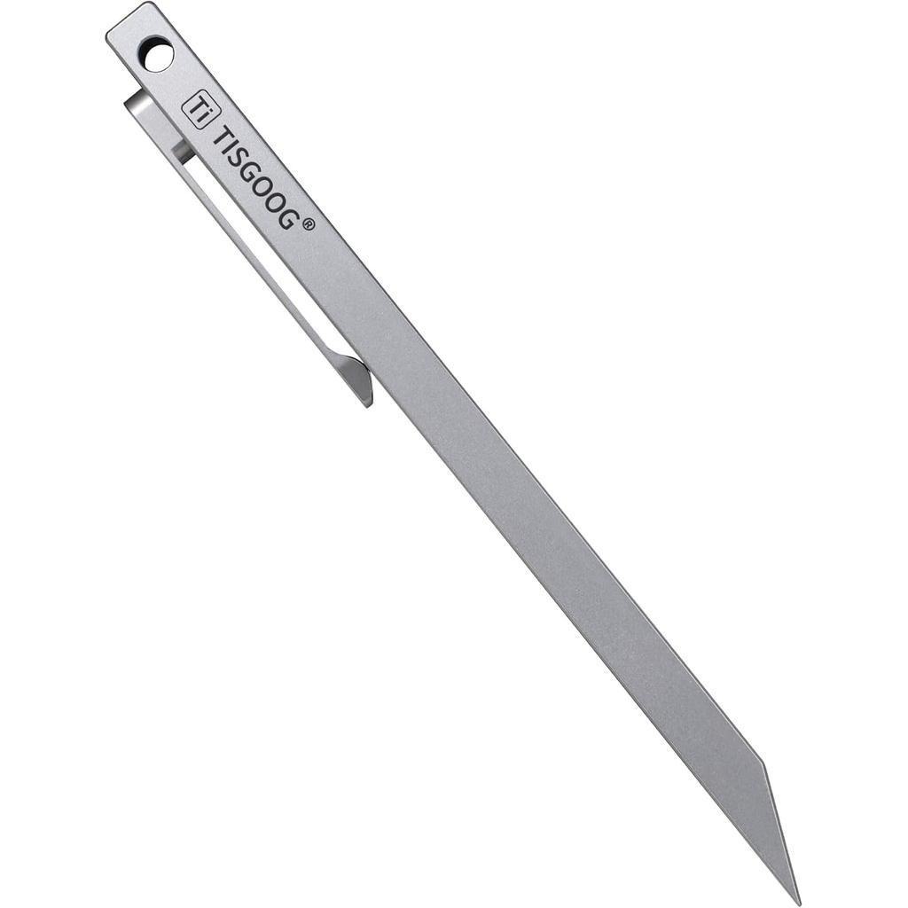 Titanium Pry Bar, EDC Pocket Tool พร้อมคลิป