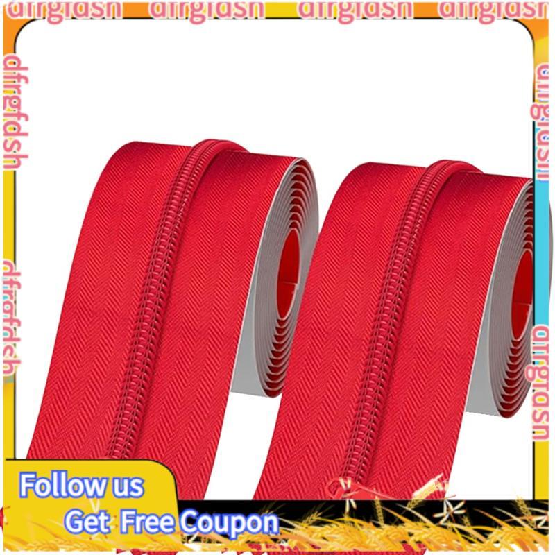 D&FSelf-Adhesive Heavy Duty Zipper Door สําหรับแผงกั้นฝุ่น การก่อสร้าง และปรับปรุง 7ft X 3in