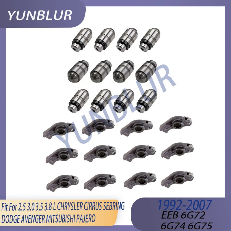 เครื่องยนต์ 12x Rock Arm / 12x วาล์ว Lifter Fit 2.5 3.0 3.5 3.8 L GAS EEB 6G72 6G74 6G75 สําหรับ CHR
