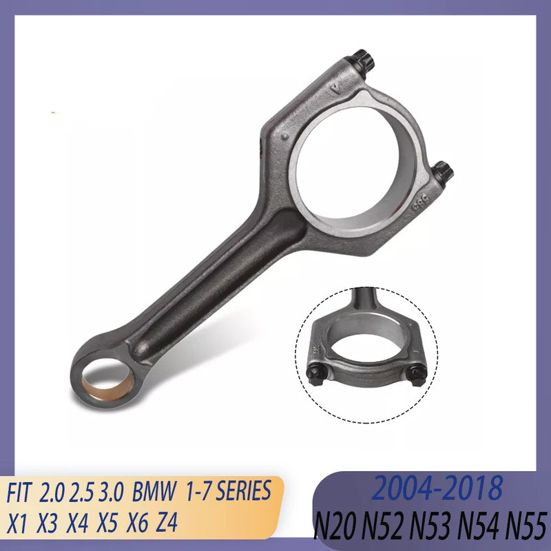 ชิ้นส่วนเครื่องยนต์ชุดก้านสูบ Fit 2.0 2.5 3.0 LT L4 L5 L6 GAS N20 N52 N53 N54 N55 สําหรับ ALPINA BMW