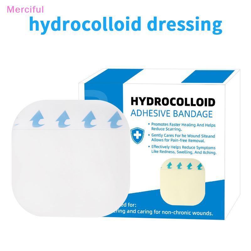 [Mer] 1/5 ชิ้น Self-Adhesive Patch Hydrocolloid Dressing มองไม่เห็น Breathable Wound Plaster Band Ai