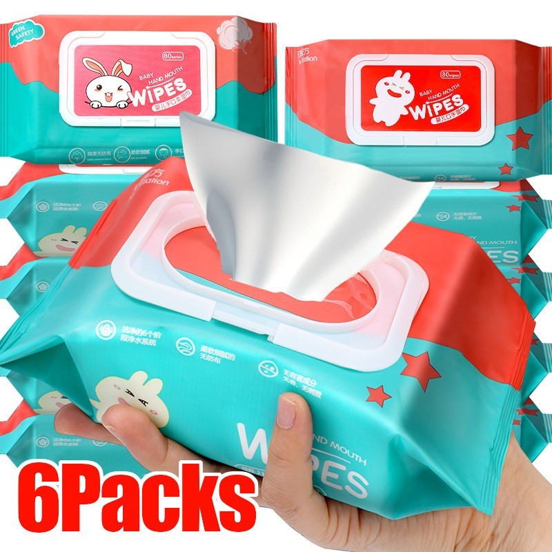 Flip-Top Packs Natural Care Baby Wipes / ผ้าเช็ดทําความสะอาดปากและมือน้ําบริสุทธิ์