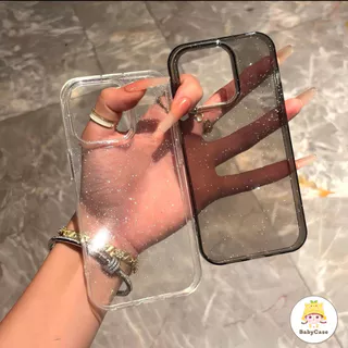 เคสไอโฟน 17 สำหรับ IPhone 16 13 11 15 12 17 Pro Max 15 16 7 8 14 Plus XR X XS Max ซอกขั้นสูงที่น่ารักแป้งกลิตเตอร์ปกปิด