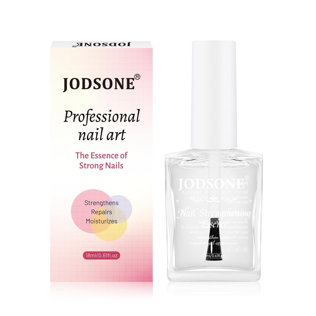 JODSONE 18ML Nail Strengthener, Air Dry Natural Nail Strengthener และ Growth สําหรับเล็บบางและการเจร