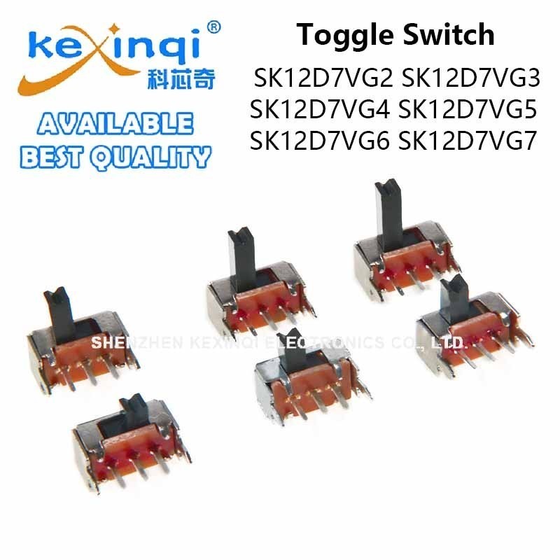 (20 ชิ้น) SK12D07VG2 Toggle Switch SK12D07VG3 SK12D07VG4 SK12D07VG5 SK12D07VG6 SK12D07VG7 พร้อม Side