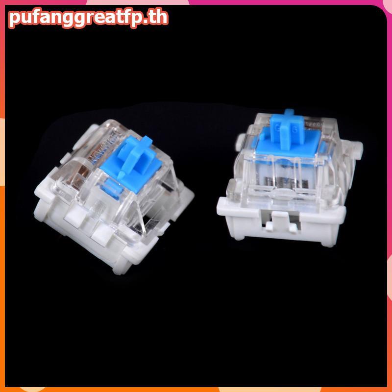 PUCEFP 10 ชิ้น Mechanical Keyboard Switch Blue สําหรับ Cherry MX Keyboard Tester Parts