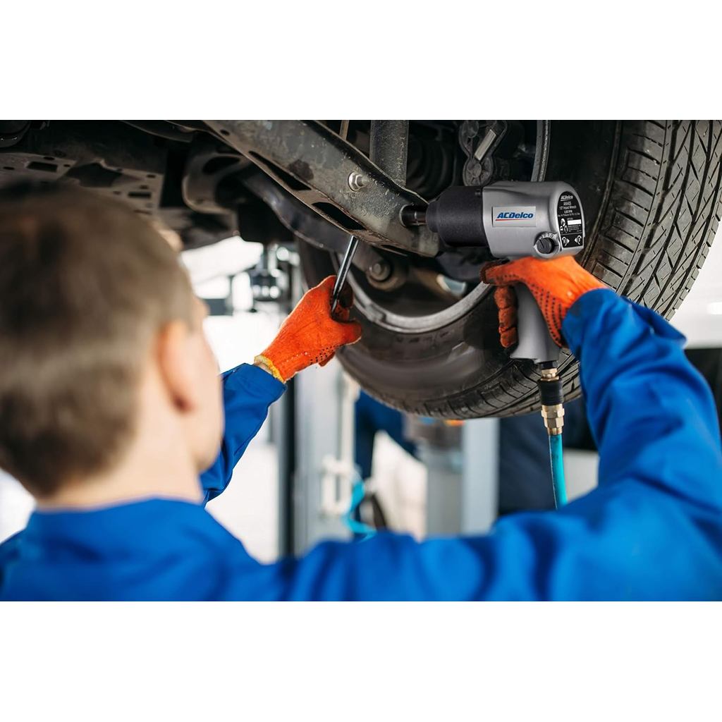 ACDelco ANI405A-NK1 นิวเมติก Heavy Duty Twin ค้อน ½ 5-Speed ประแจผลกระทบและ 3/8 ประแจวงล้อ Combo ชุด