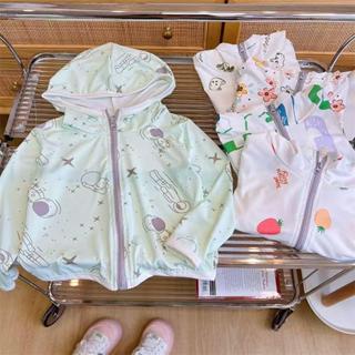 FS05 เสื้อแจ็คเก็ตกันแดด เสื้อโค้ทบางแขนยาว เหมาะสำหรับเด็กช…