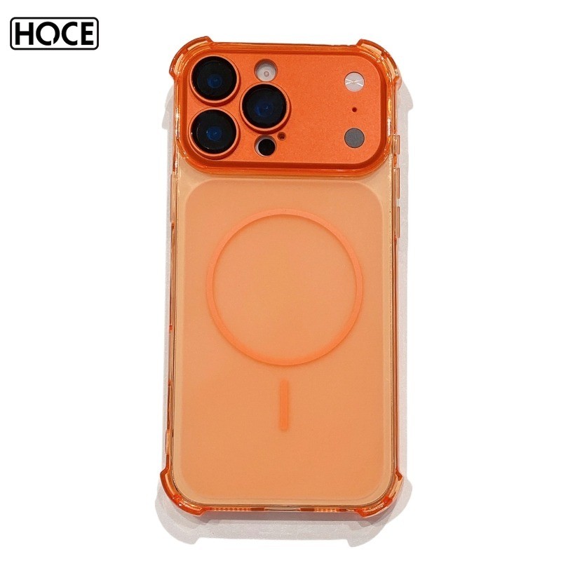 HOCE 2in1 สี่มุมการหลีกเลี่ยงการชนแม่เหล็กเคสโทรศัพท์สําหรับ IPhone 17 16 15 14 13 Pro Max ฝาครอบกรณี