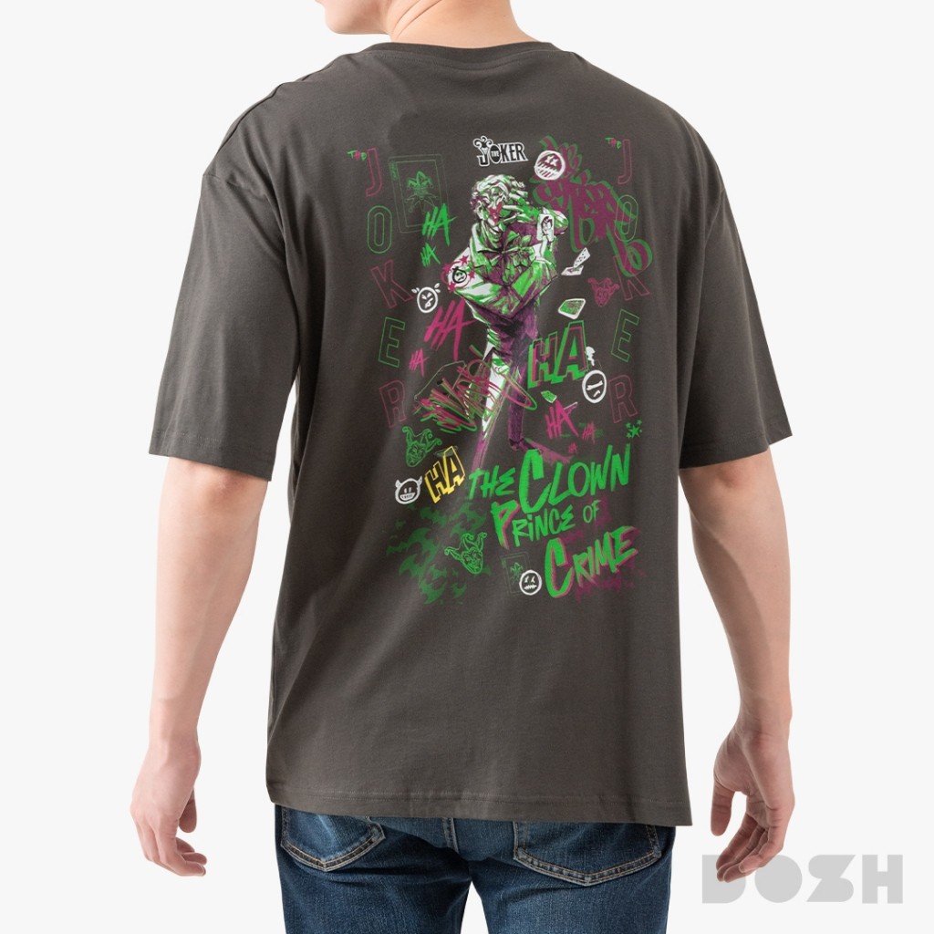 DOSH MEN'S OVERSIZED T-SHIRTS BATMAN เสื้อยืดโอเวอร์ไซส์ DBMT5312-CC (M-2XL)