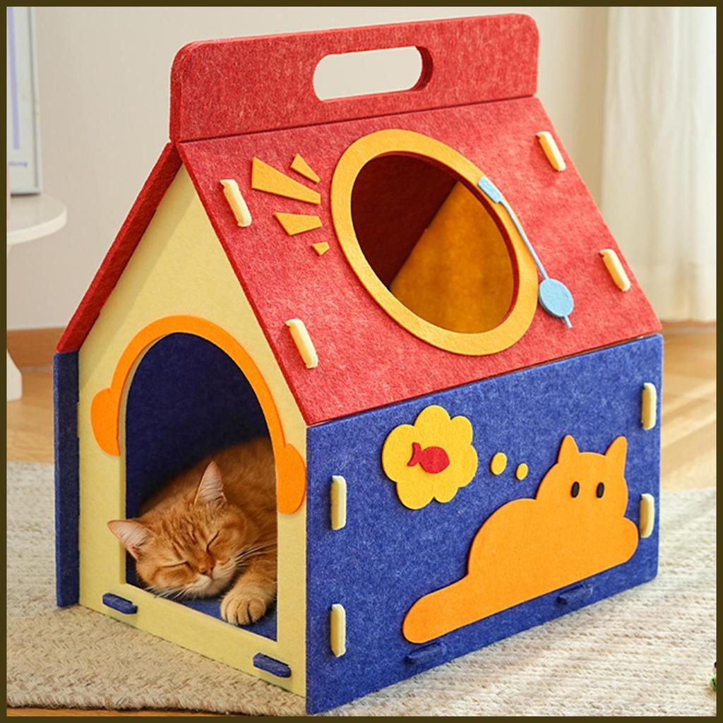 Cat Cave Bed Enclosed Pet Bed Spacious Puppy Cave Nest สําหรับแมวสุนัขลูกแมวลูกสุนัขในร่มบ้านห้องนอน