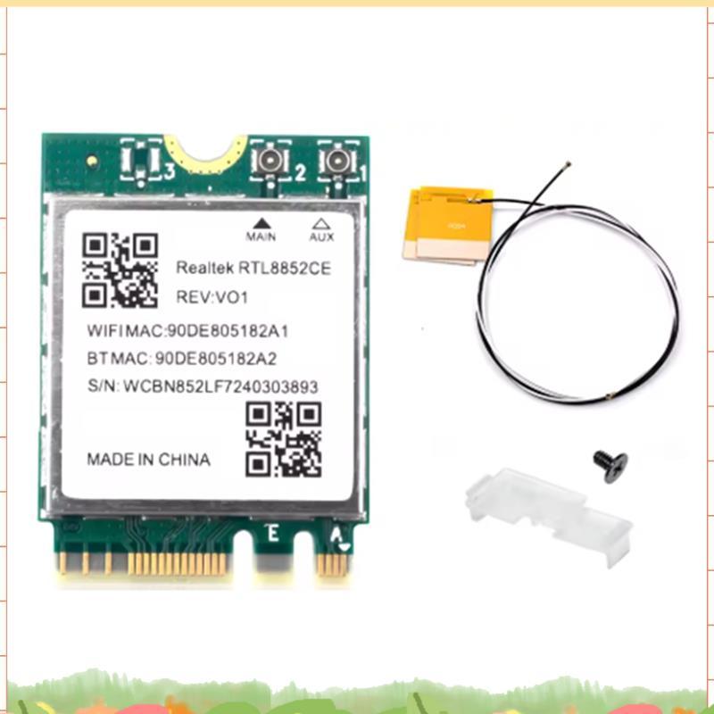 การ์ดเครือข่าย WiFi 6E RTL8852CE M.2 สําหรับการ์ดเครือข่าย 10/11 2.4/5/6GHz