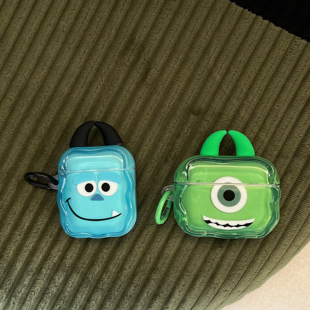 สําหรับ AIRPODS 1 2 4 ANC PRO 3 3D Monsters University การ์ตูน IMD ซิลิโคนป้องกันกรณีฝาครอบปลอก
