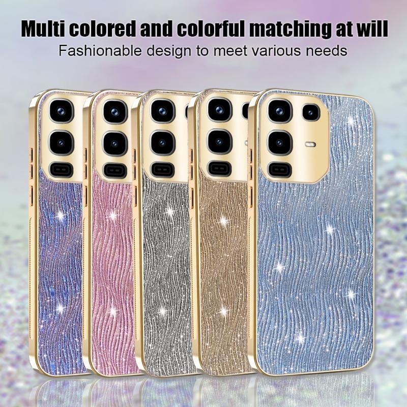 สําหรับ Infinix หมายเหตุ 50 Pro Plus Note50S X6858 X6855 X6870 X6856 ระลอกน้ํา Electroplated กรอบ An