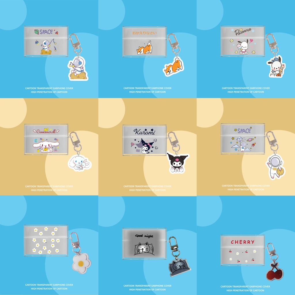 สําหรับ SONY WF-1000XM6 3D การ์ตูนโปร่งใสสําหรับ SONY WF1000XM6 WF-1000XM6 ไร้สายเสียงรบกวน Cancelli