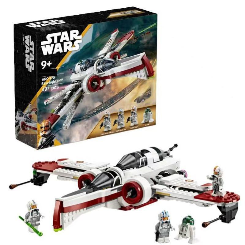 เข้ากันได้กับ Lego Star Wars Series 75402ARC-170 Star Wars ประกอบของเล่นบล็อกตัวต่อ