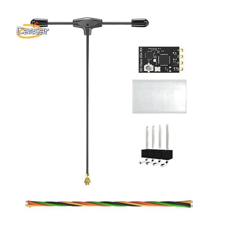 caesarA8ELRS Receiver Nano 2.4G Expresslrs Express SX1280+ -C3 ชิปสําหรับ FPV Freestyle Long Range D