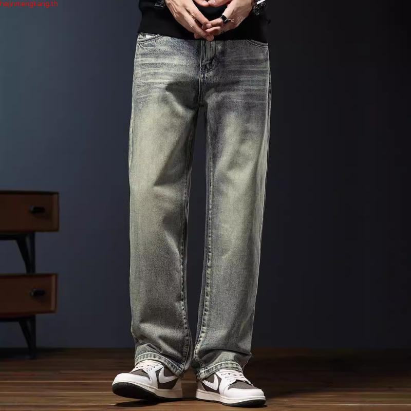 กางเกงยีนส์ทรงกระบอกสีสนิมมมมมรหัส6889