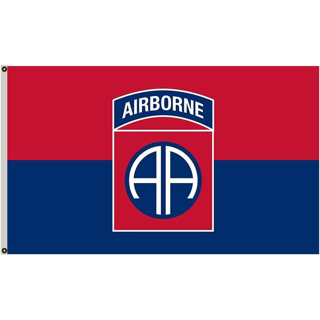 Flylife ธงขนาดใหญ่ United States Army 82nd Airborne Division Flag 3x5ft แบนเนอร์