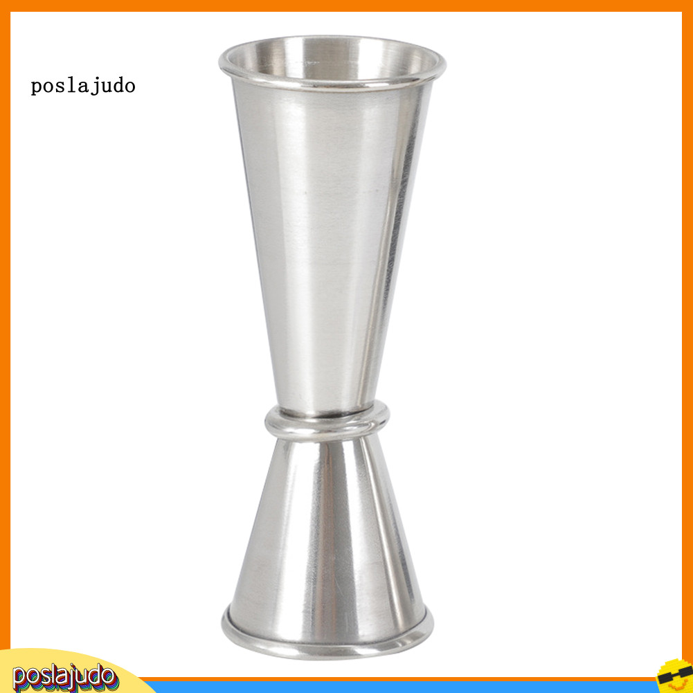 [poslajudo] 30/60ml ค็อกเทลสแตนเลส Jigger Double Shot ถ้วยตวงครัวเครื่องมือ