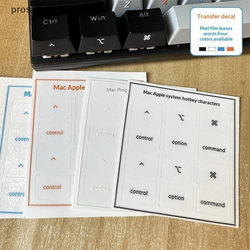 [PPTH] Transfer Stier Tear-Off Film With Text Mac Os System Hotkey Character Icon Desktopputer Keybo