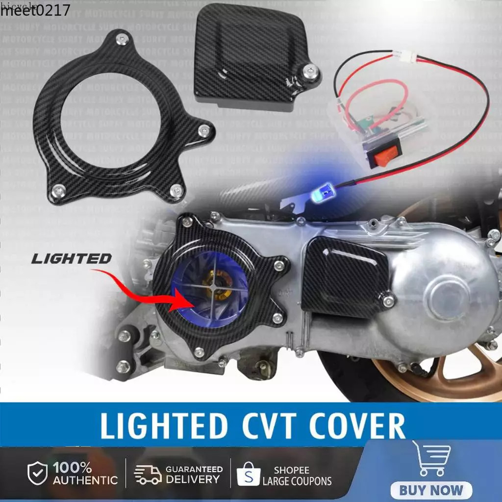 130Nmax Aerox v2 อะคริลิคโปร่งใส CVT พร้อมกล่องไฟและสลักเกลียว