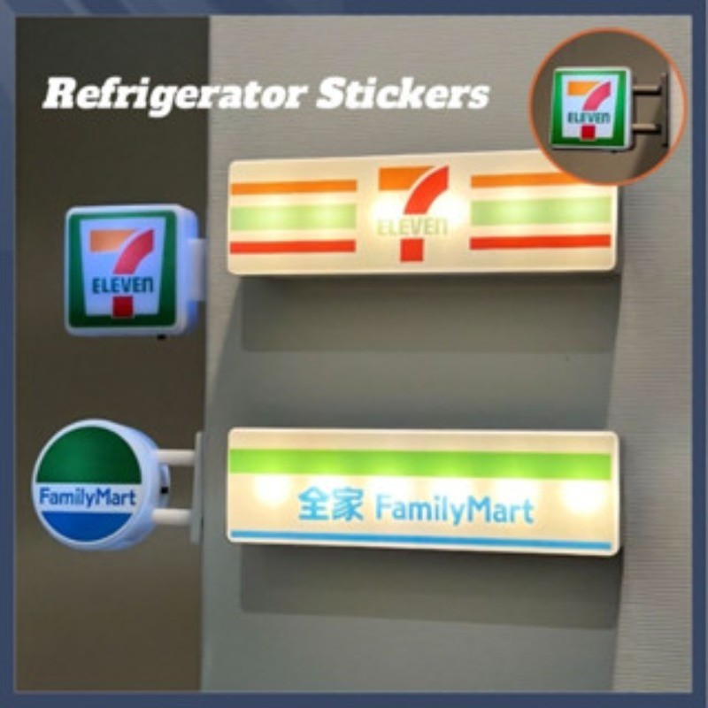 🇹🇭ส่งจากไทย🇹🇭 7-11 โมเดลร้านสะดวกซื้อ แม่เหล็กติดตู้เย็น 3D มีแสงเรืองแสง ของตกแต่งน่ารัก