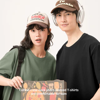 เสื้อยืดผ้าฝ้ายคอกลม GENIO LAMODE ระบายอากาศได้ดี เหมาะสำหรับฤดูร้อน