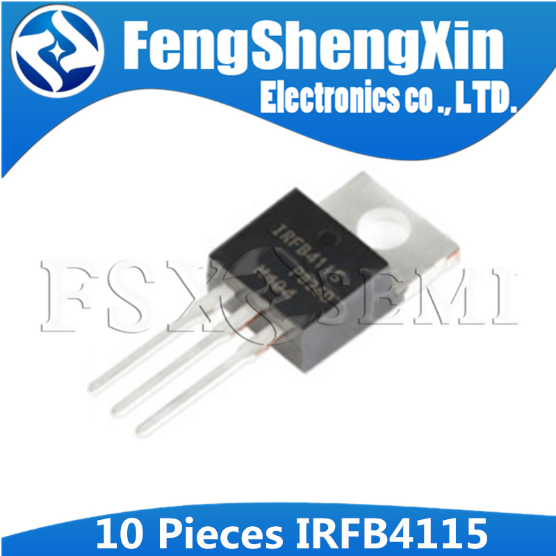 10 ชิ้น/ล็อต IRFB4115PBF TO220 IRFB4115 4115 TO-220 IC IRF4115 N-Channel MOSFET ทรานซิสเตอร์