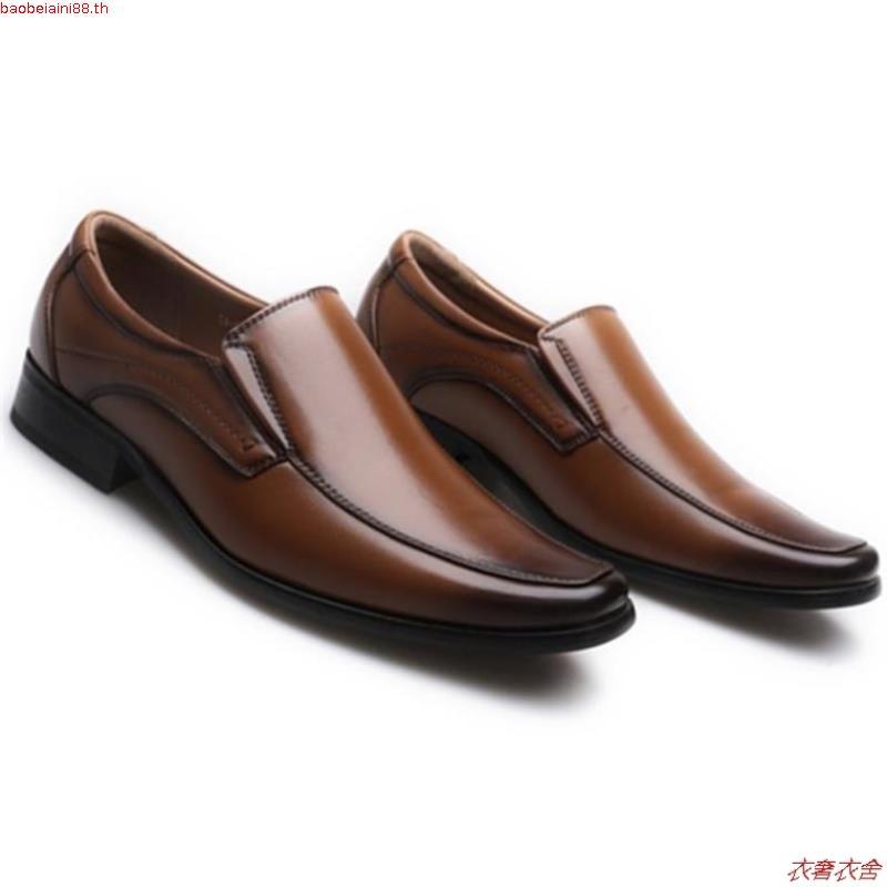 TAYWINแท้ เทวินทร์แท้ รองเท้าคัชชูหนังแท้ MB-01 Size39-46 หนังนิ่มสีดำ