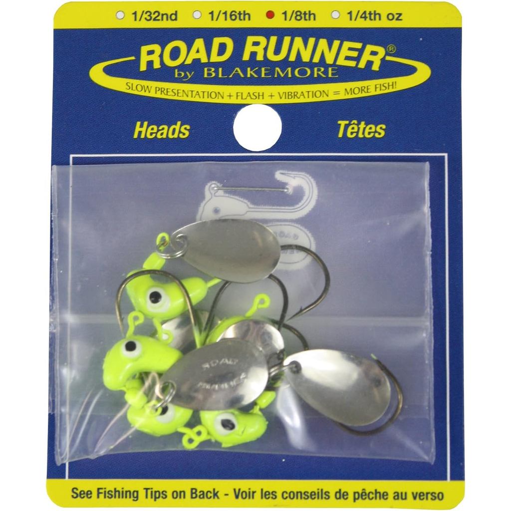 Road Runner Bulk Head Hook (Chartreuse, 1/8-Ounce)