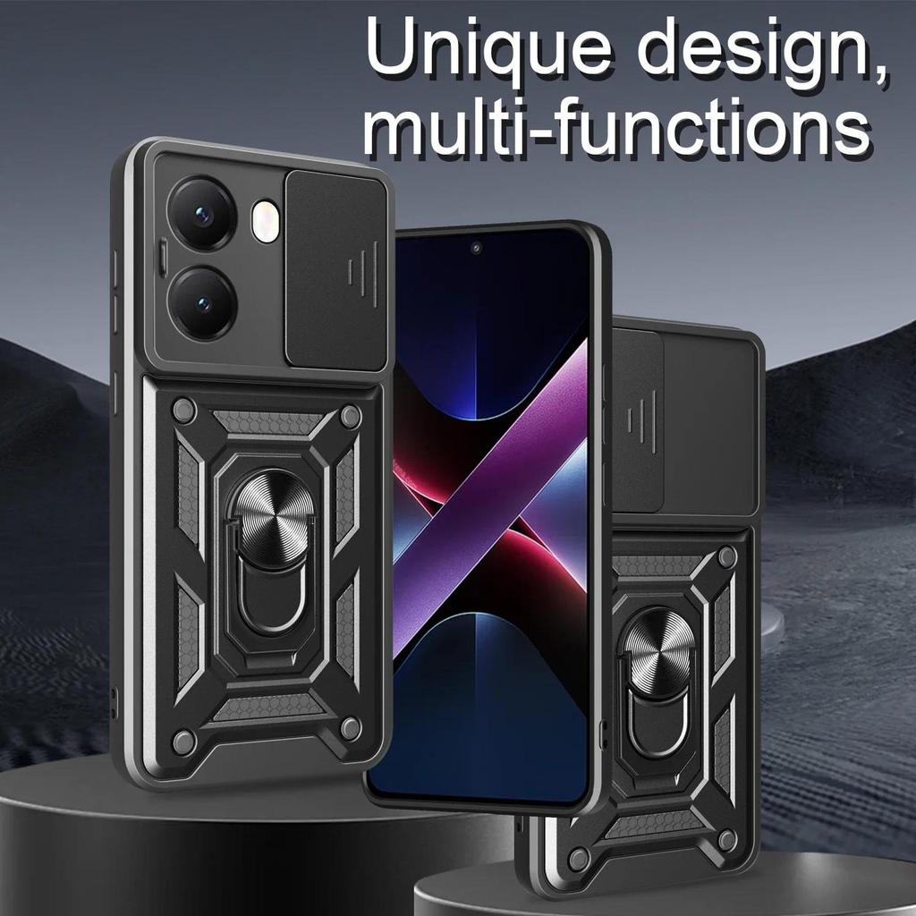 เหมาะสําหรับ POCO X7 Pro 5G X6 X8 Pro เคสโทรศัพท์เกราะสไลด์กล้องเลนส์ป้องกันสําหรับ Xiaomi POCO X7 ข